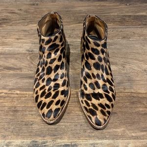 Alexander Wang Léopard Haircalf Ankle Boots